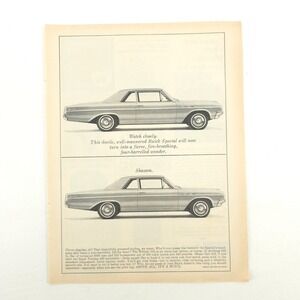 Vintage BUICK Special Print Advertising 1960s Promo Art Upcycled Decor Auto Ad